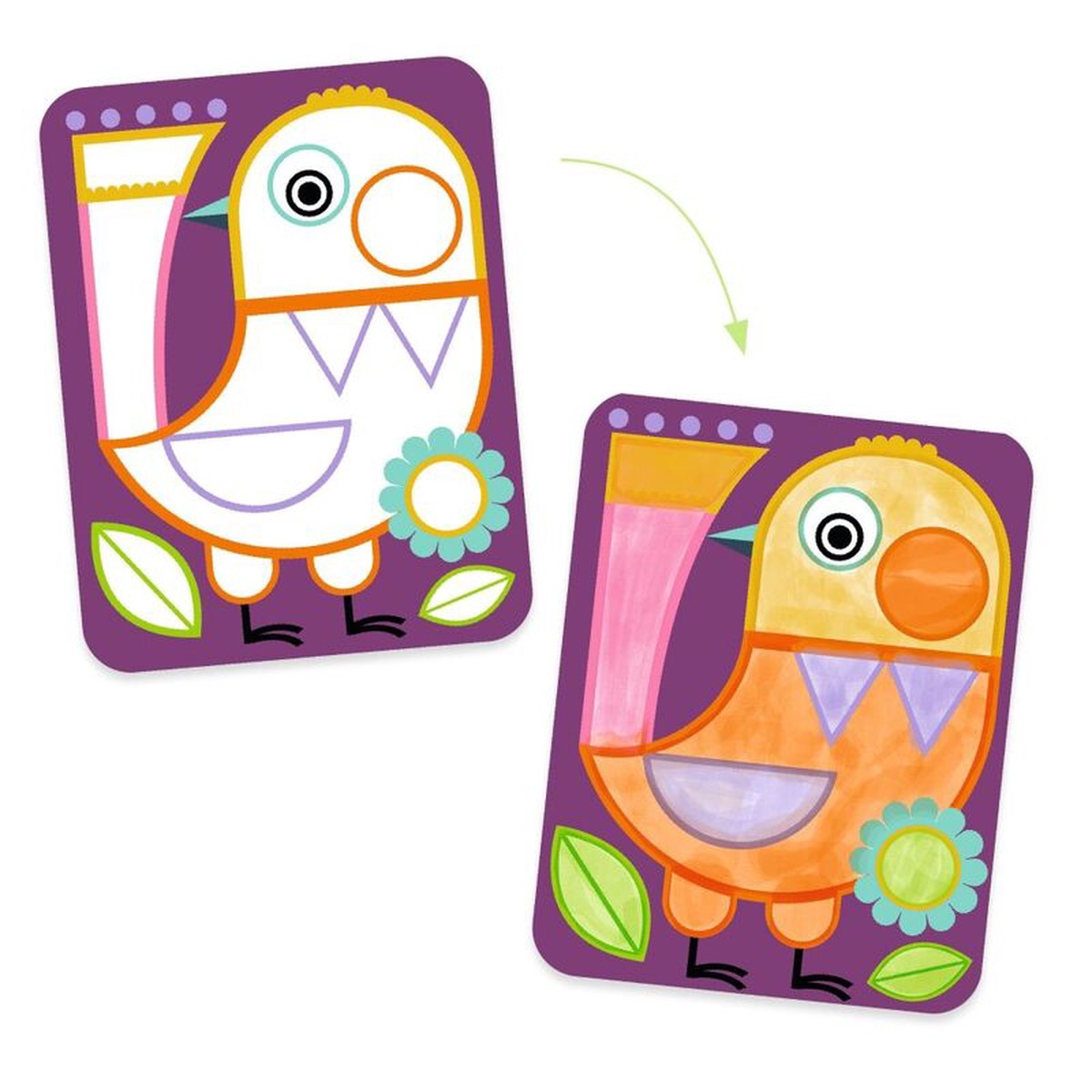 Djeco Chubby Cheeks Animal Painting Set with Palette