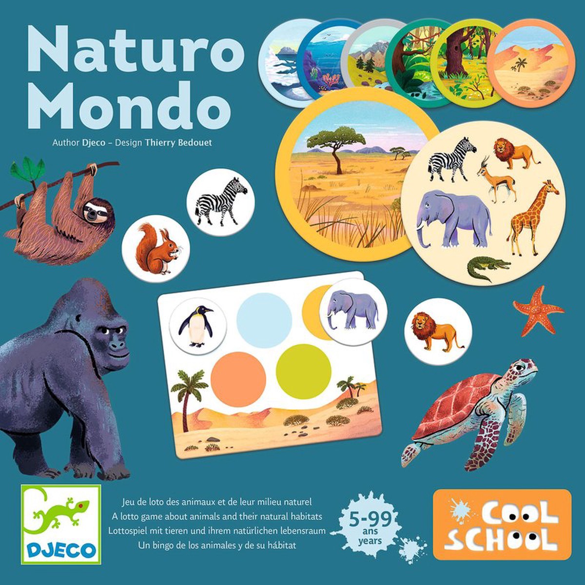Djeco Naturo Mondo - Animals & Habitats Game