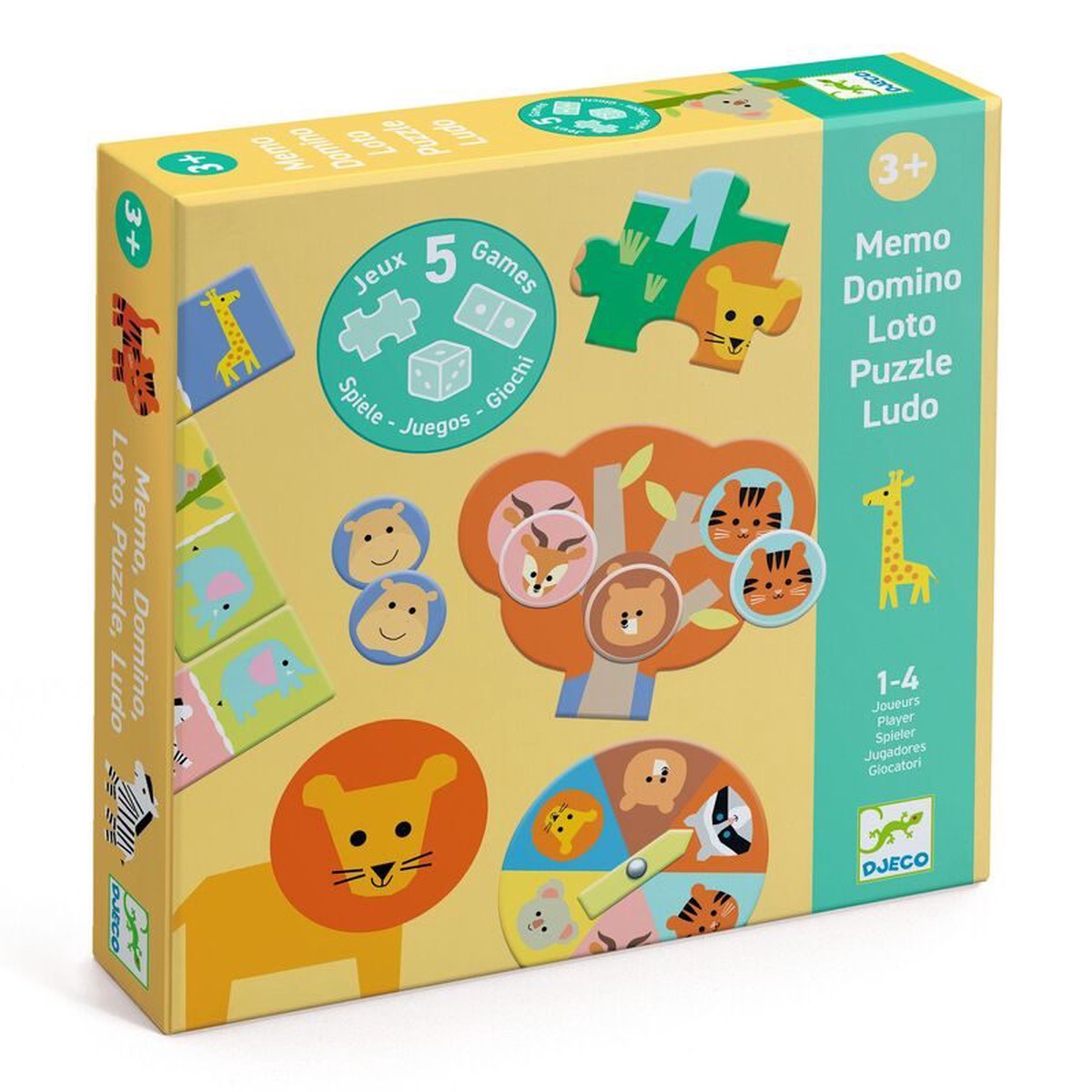 Djeco Wild Animals 5 Game Set