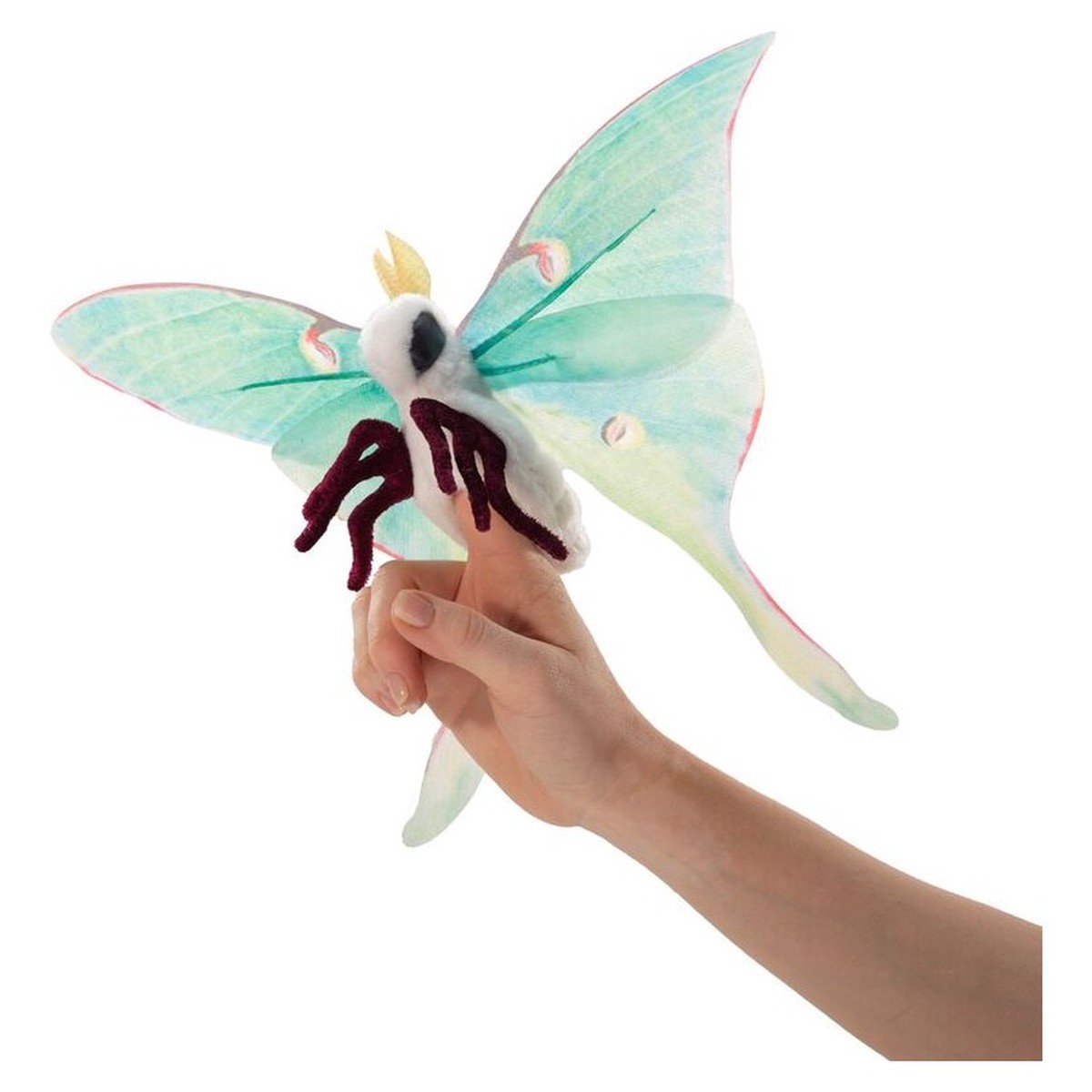 Folkmanis Mini Moth Lun Finger Puppet – Set of 2