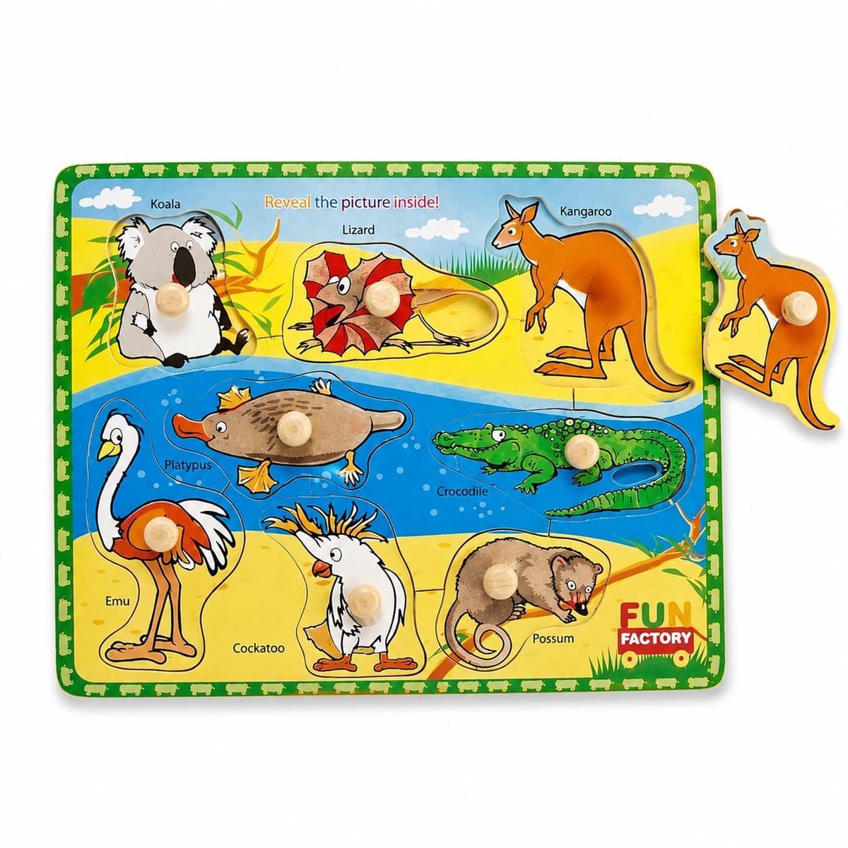 Fun Factory Australian Animal Puzzle with Knobs