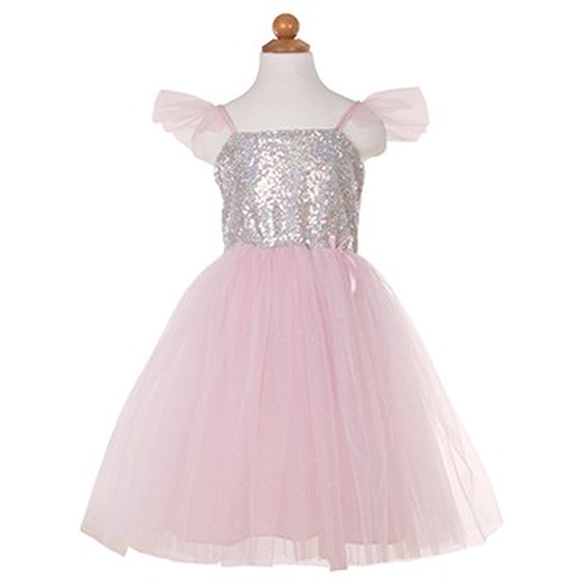 Great Pretenders Pink Sequins Princess Dress Kids Fairytale Costume