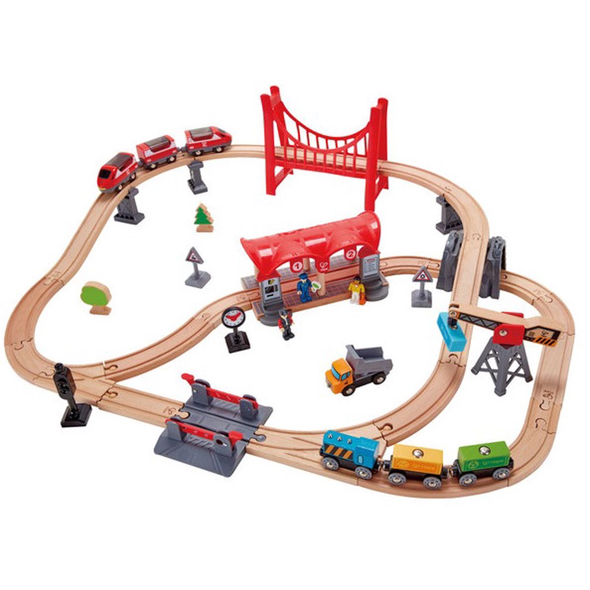 Hape Busy City Railway Train Set