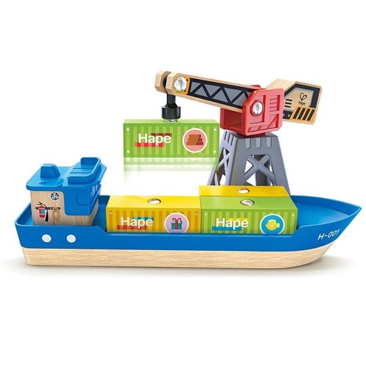 Hape Cargo Ship & Crane