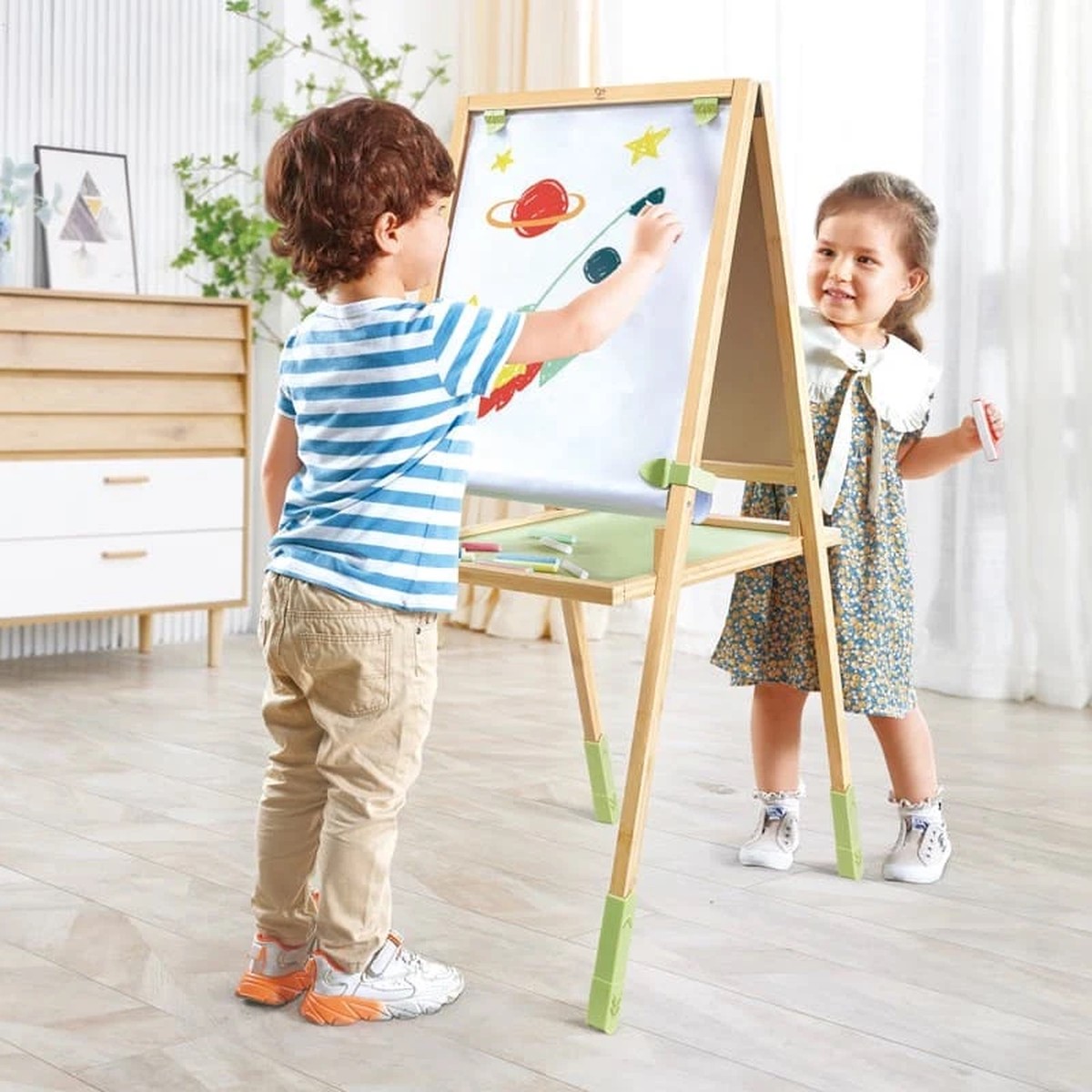 Hape Step Up Bamboo Easel