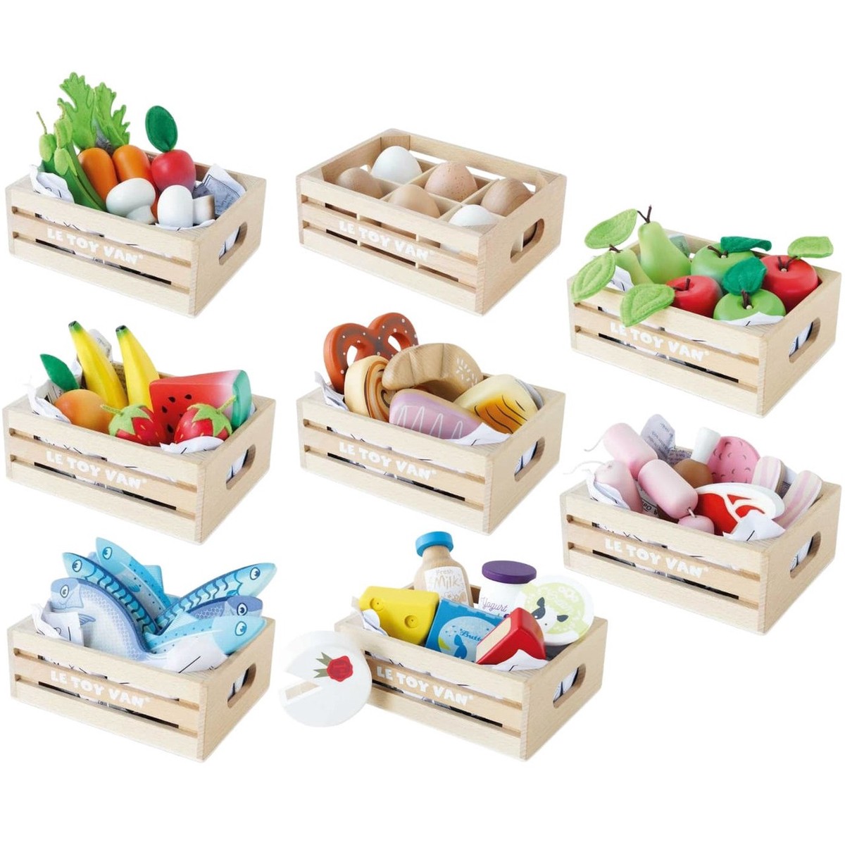 Le Toy Van Market Crates - Set of 6