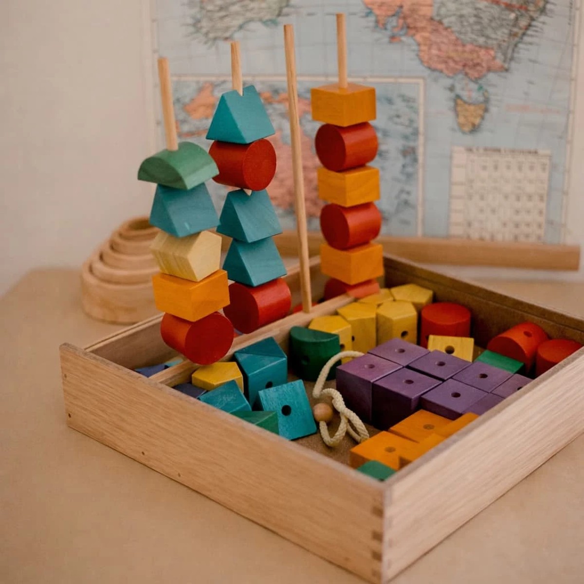 Qtoys Jumbo Sequencing & Lacing Blocks