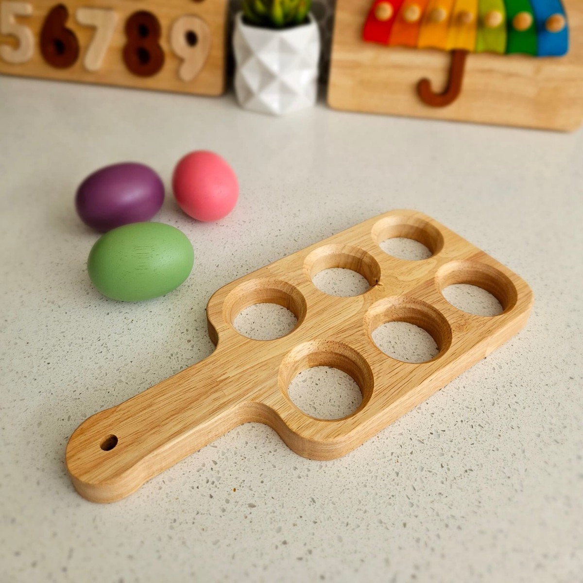 Qtoys Wooden Nesting Egg Tray