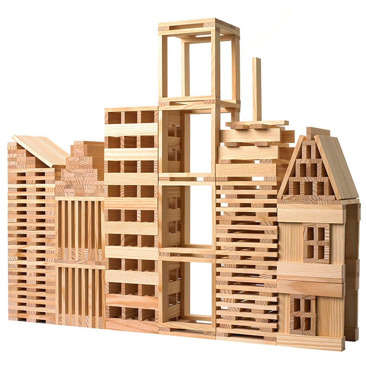 Qtoys Wooden Plank Set 200 Pcs