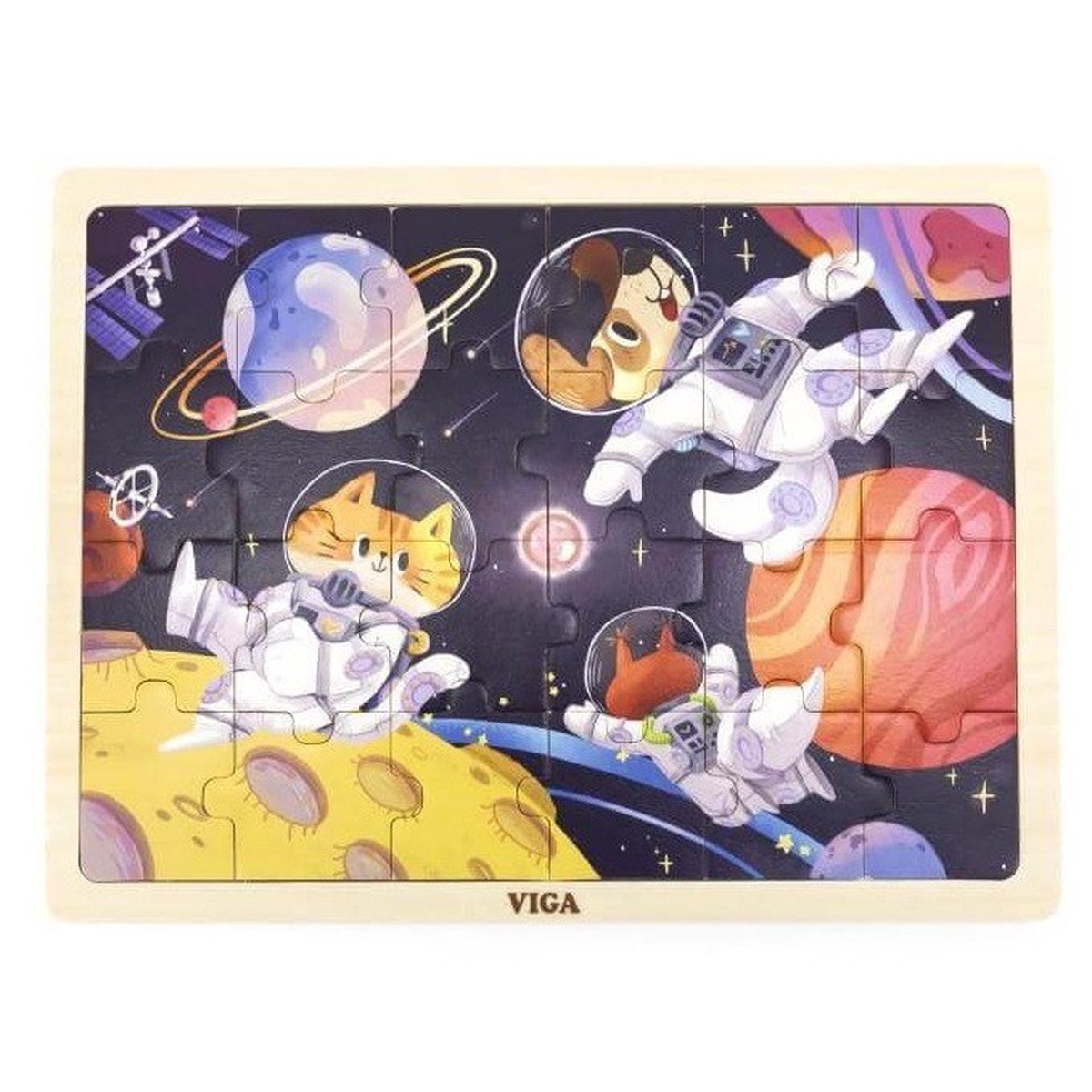 Wooden 24pc Jigsaw - Space Adventure