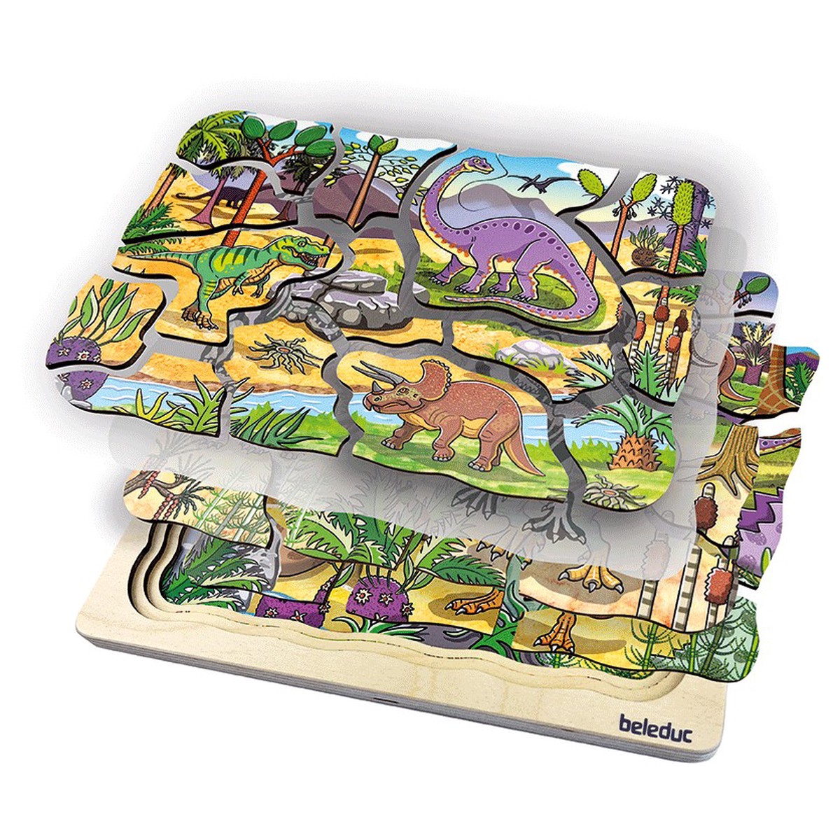 Beleduc Dinosaur Layer Puzzle