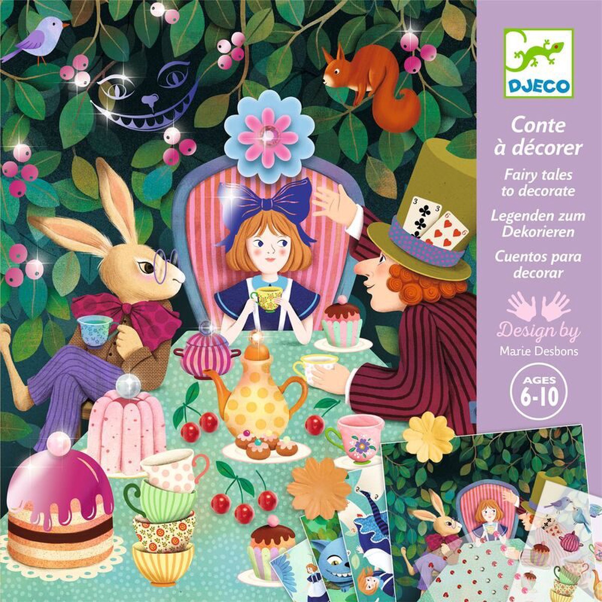 Djeco In Wonderland Fairy Tale to Decorate Set