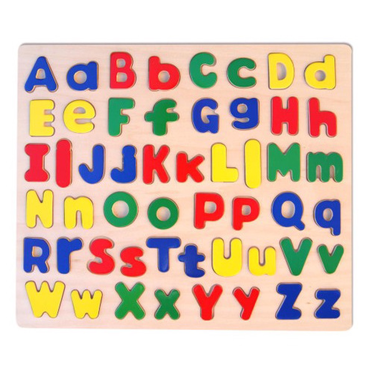 Fun Factory Alphabet ABC Uppercase & Lowercase Wooden Puzzle