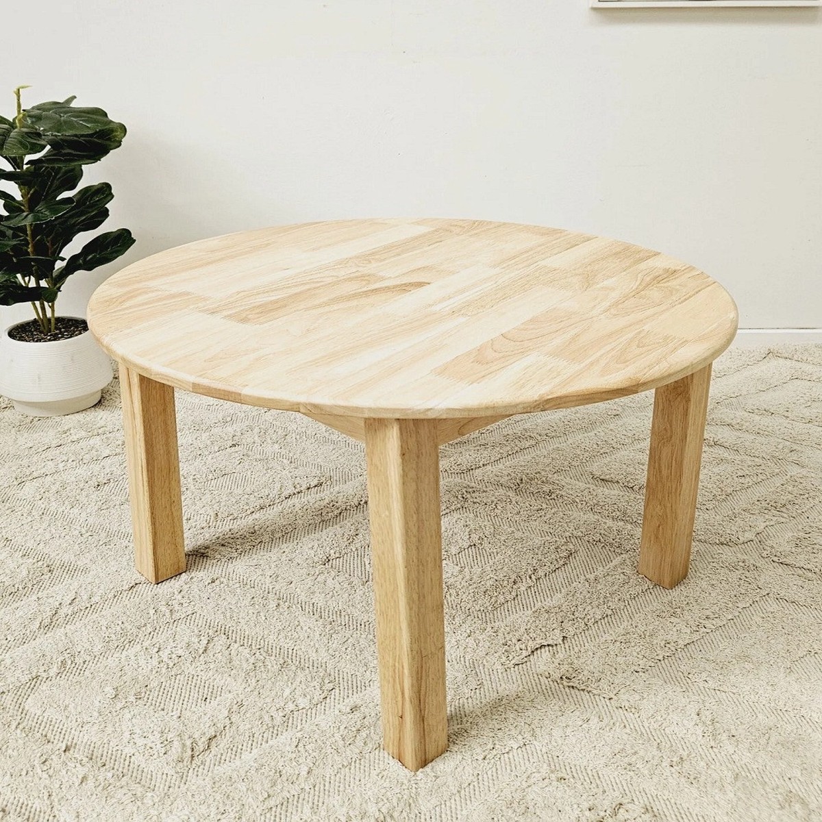 Qtoys Natural Round Kids Table - Medium