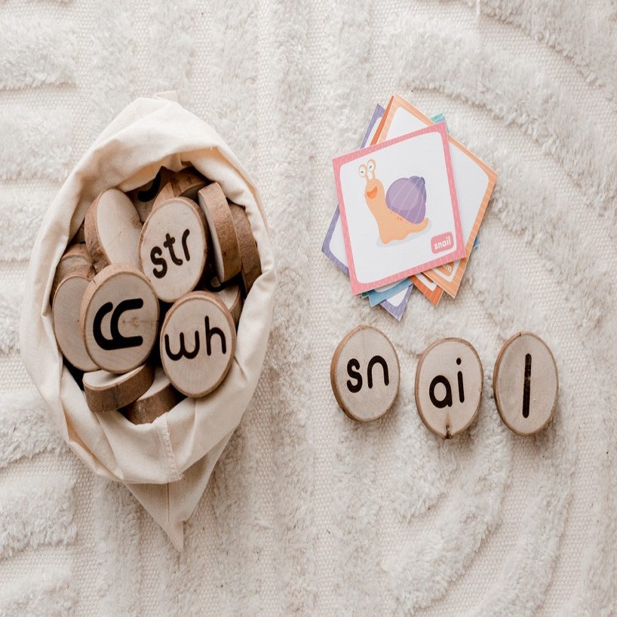 Qtoys Wooden Phonogram Learning Kit