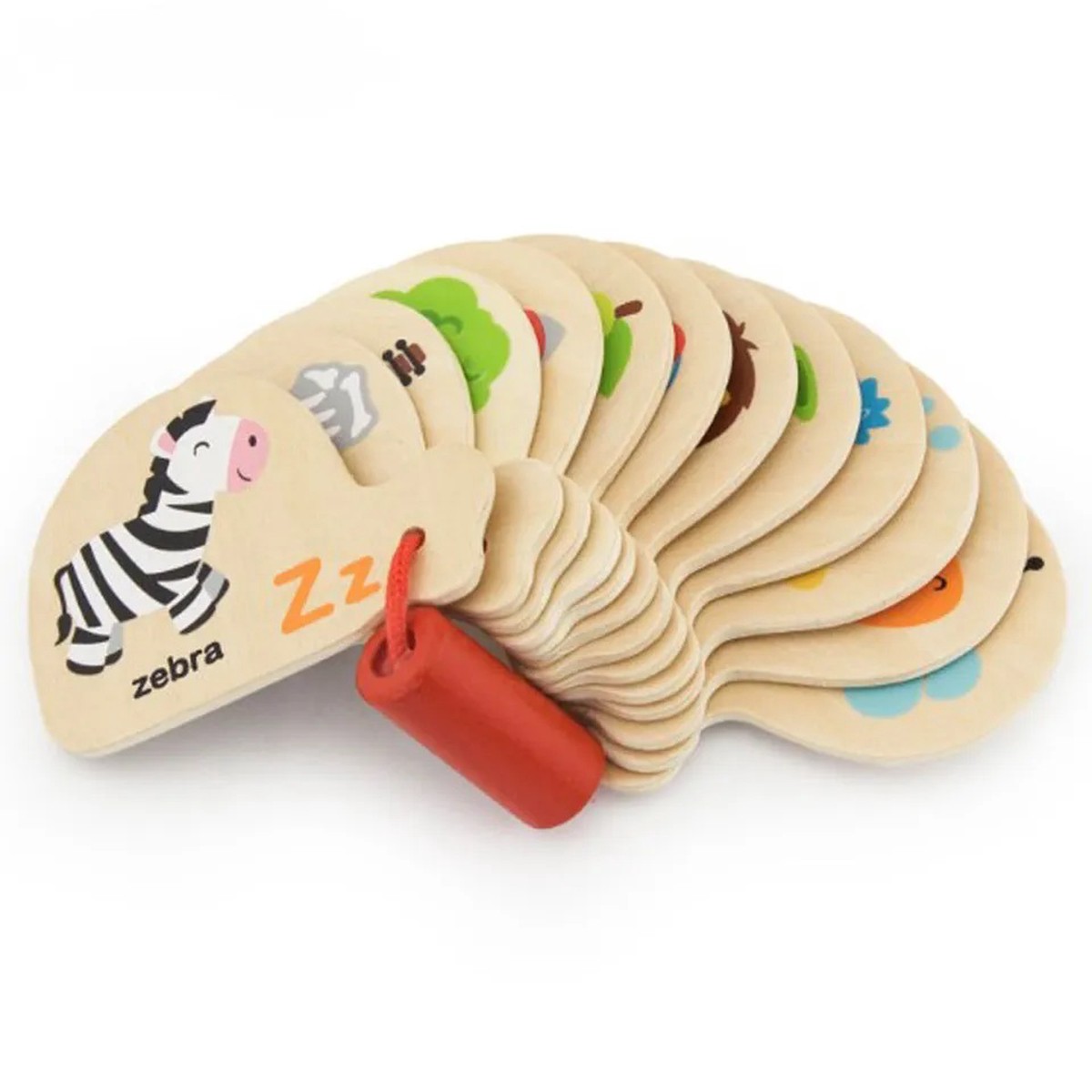 Viga Mini Wooden Alphabet Books -Set of 12