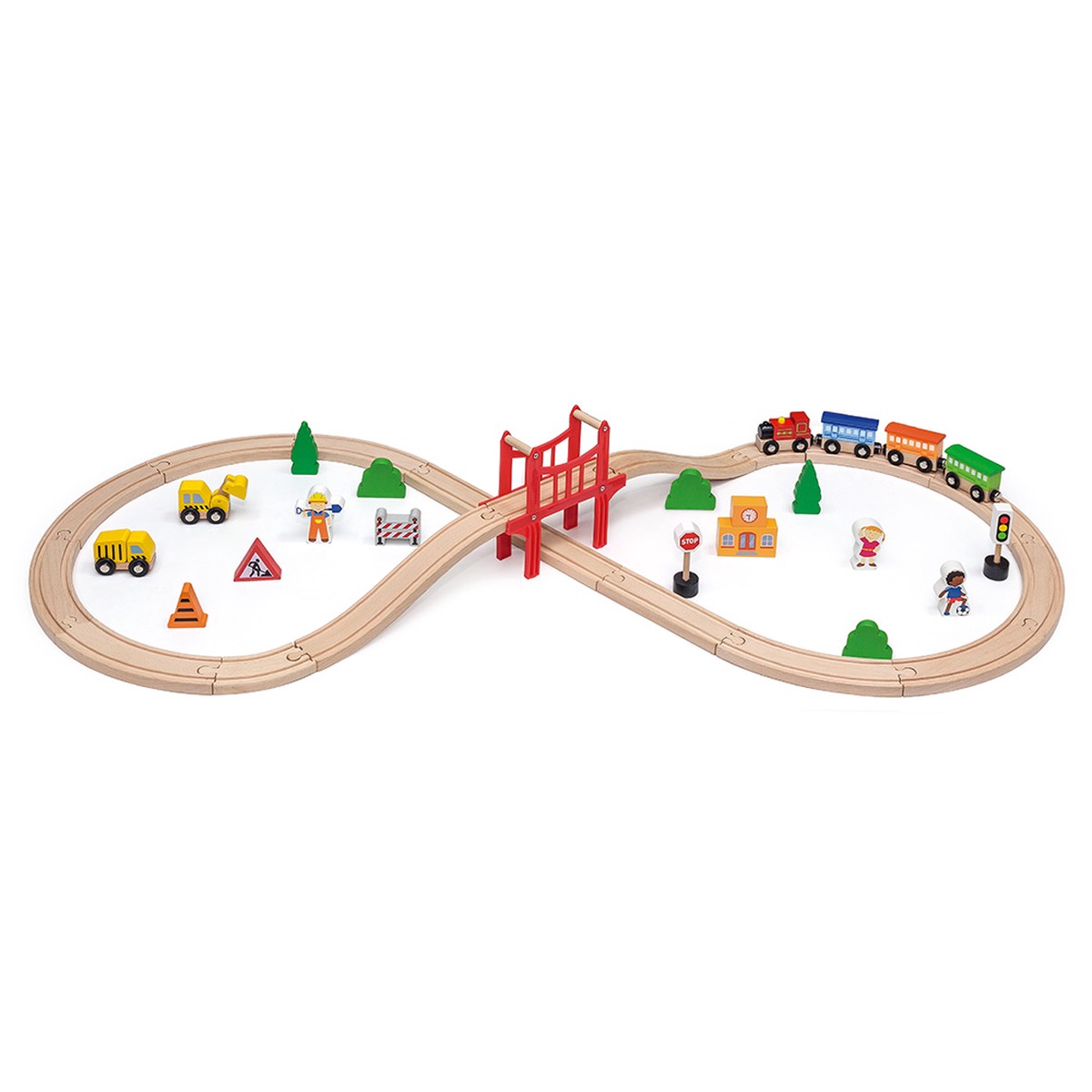 Viga Train Set 39pcs