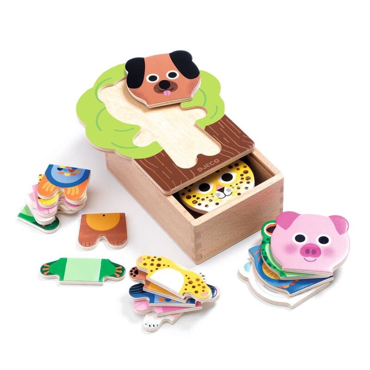 Djeco Arbramix Wooden Puzzle Set