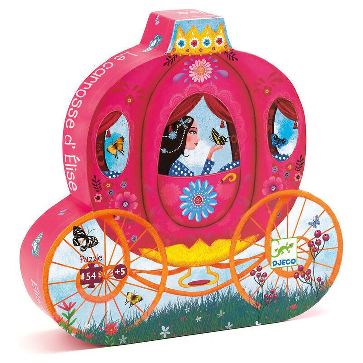 Djeco Elise’s Carriage 54pc Silhouette Puzzle