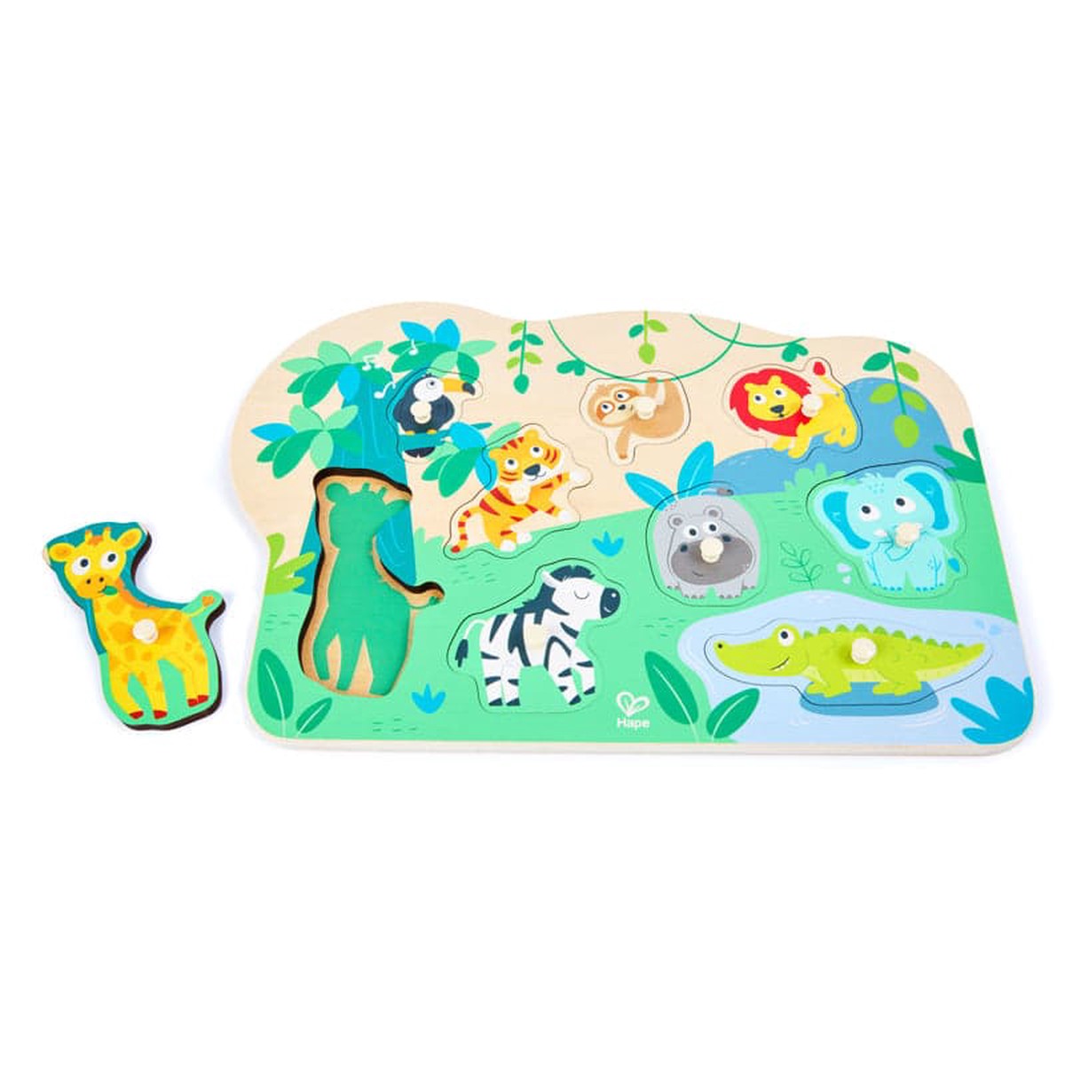 Hape Wild Animals Peg Puzzle