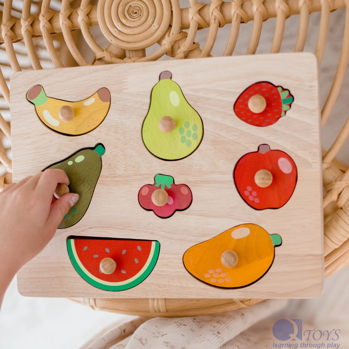 Qtoys Fruit Knob Puzzle