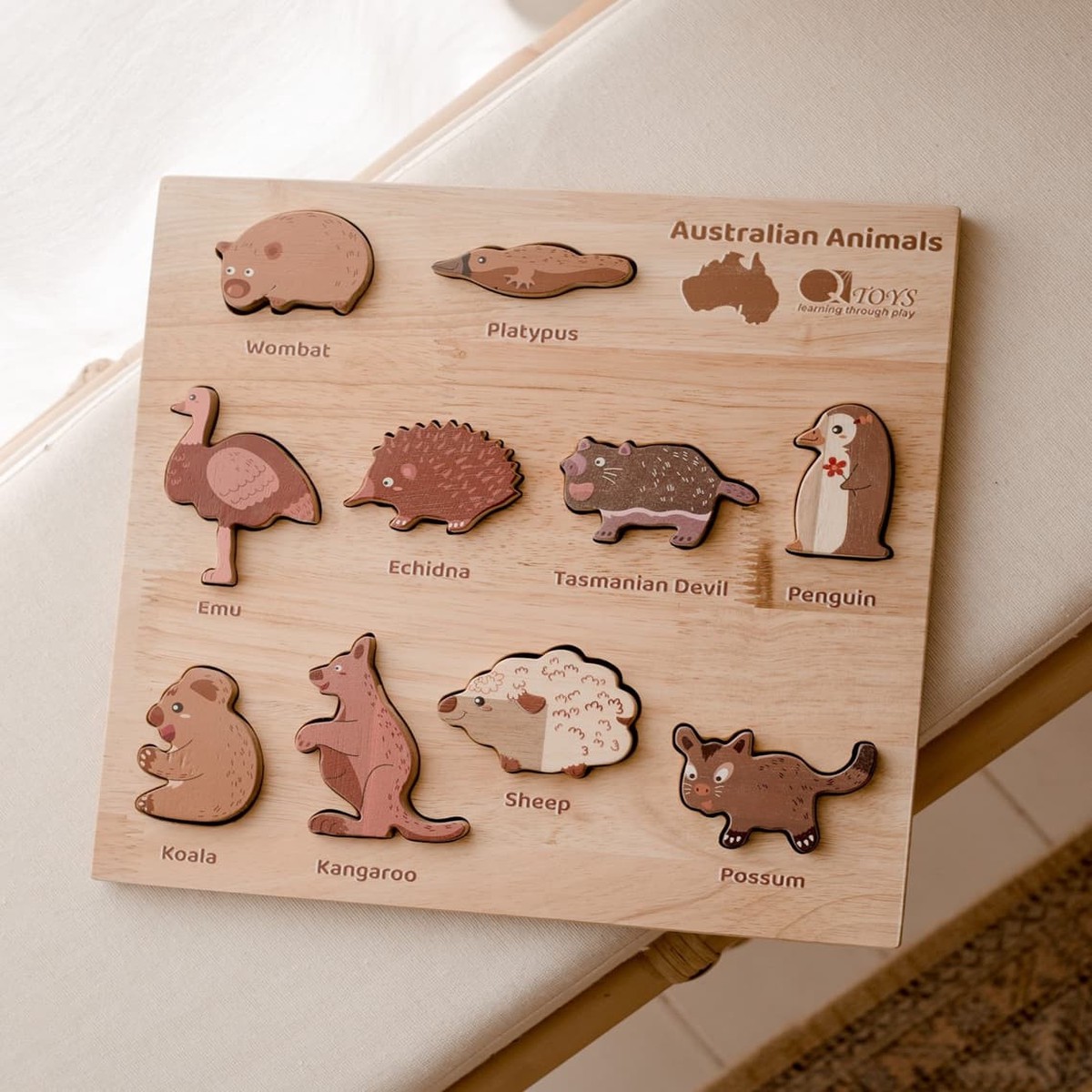 Qtoys Natural Australian Animal Puzzle