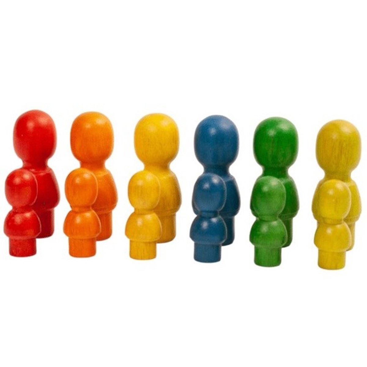 Qtoys Rainbow Big and Small Peg People