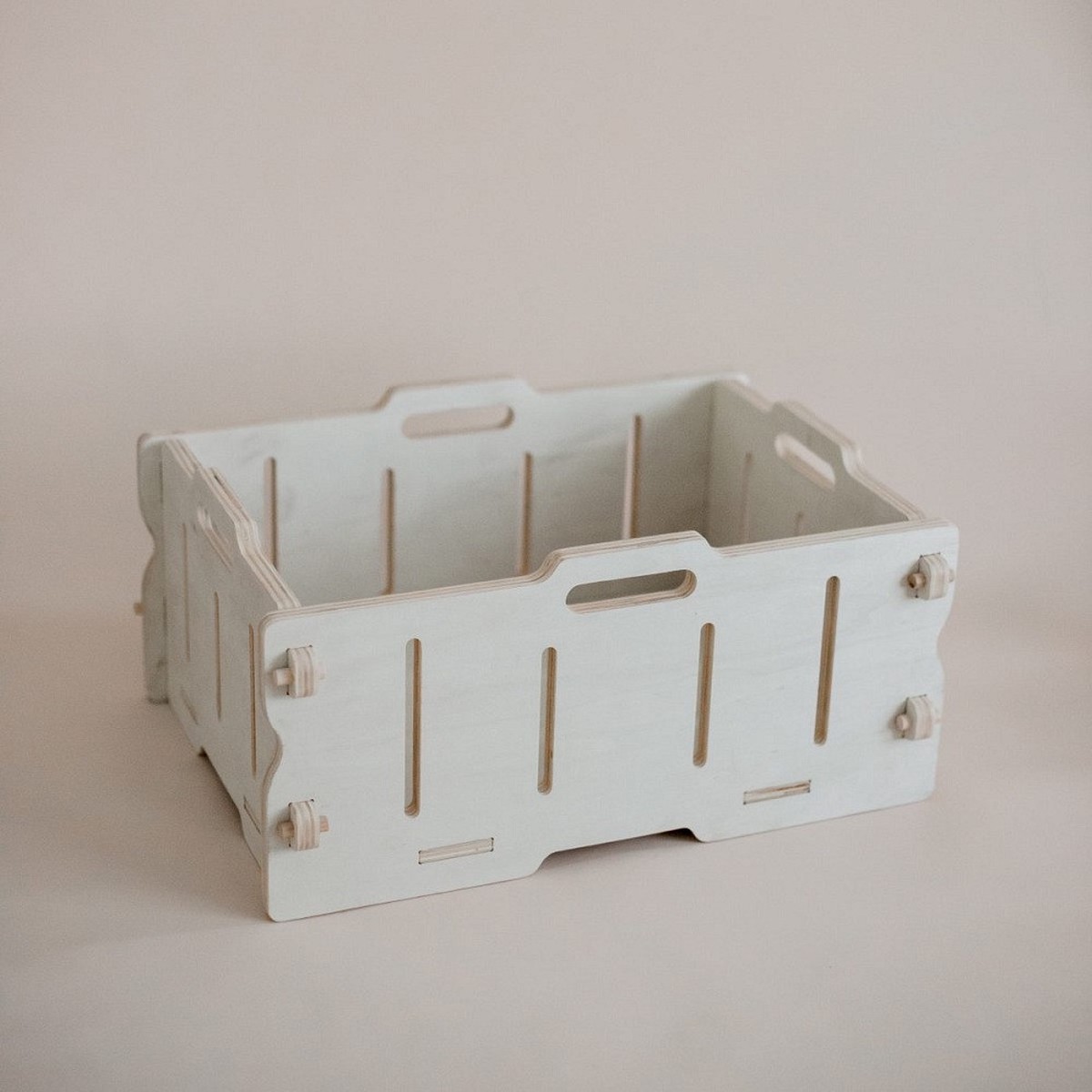 Qtoys Stackable Wooden Crate Storage Box