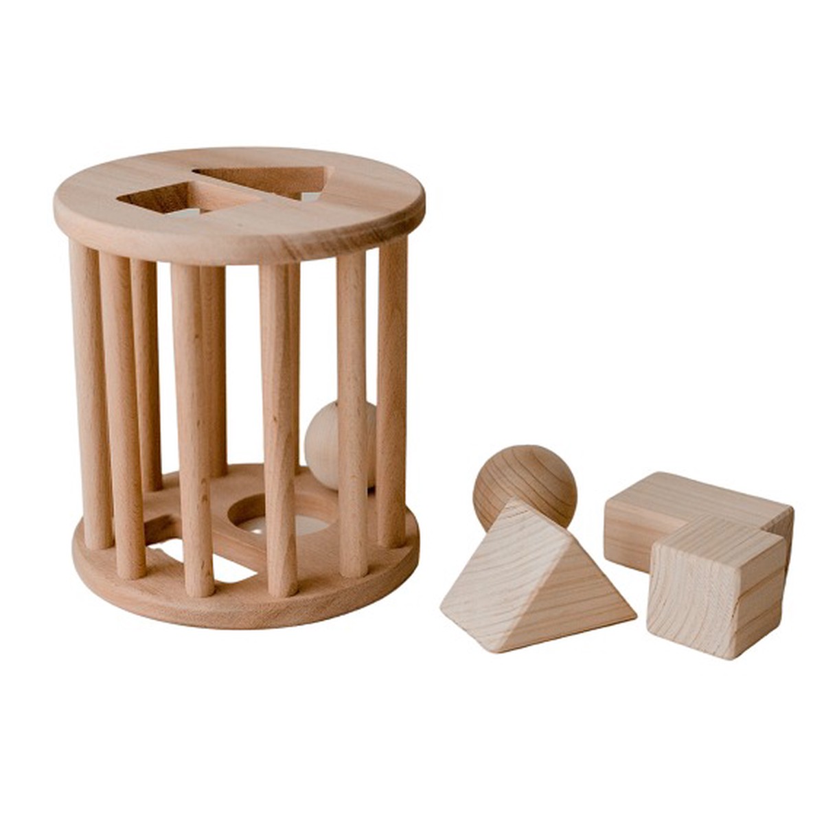 Qtoys Wooden Natural Shape Sorter