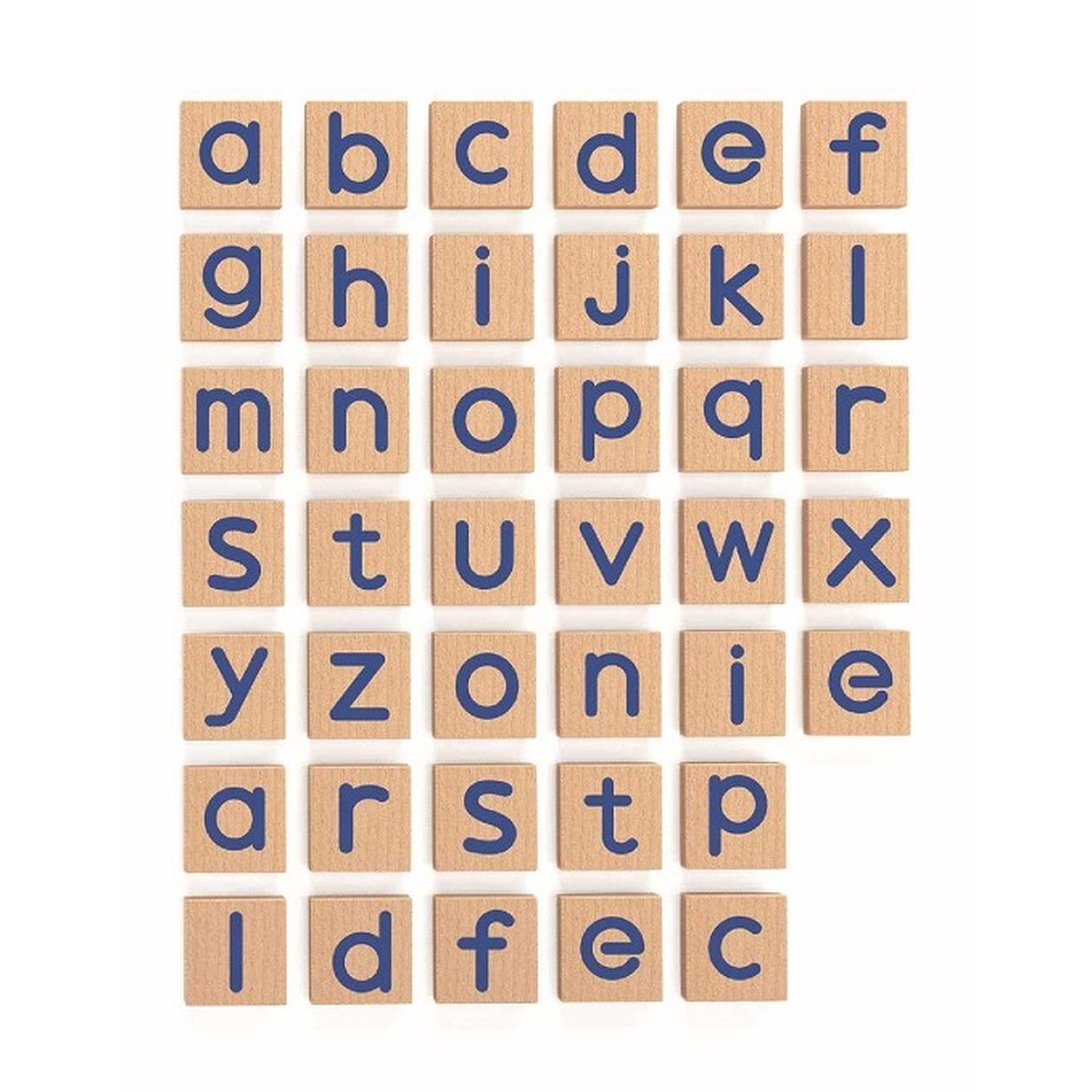 Viga Wooden Magnetic Alphabet Lowercase Letters 40pc Set