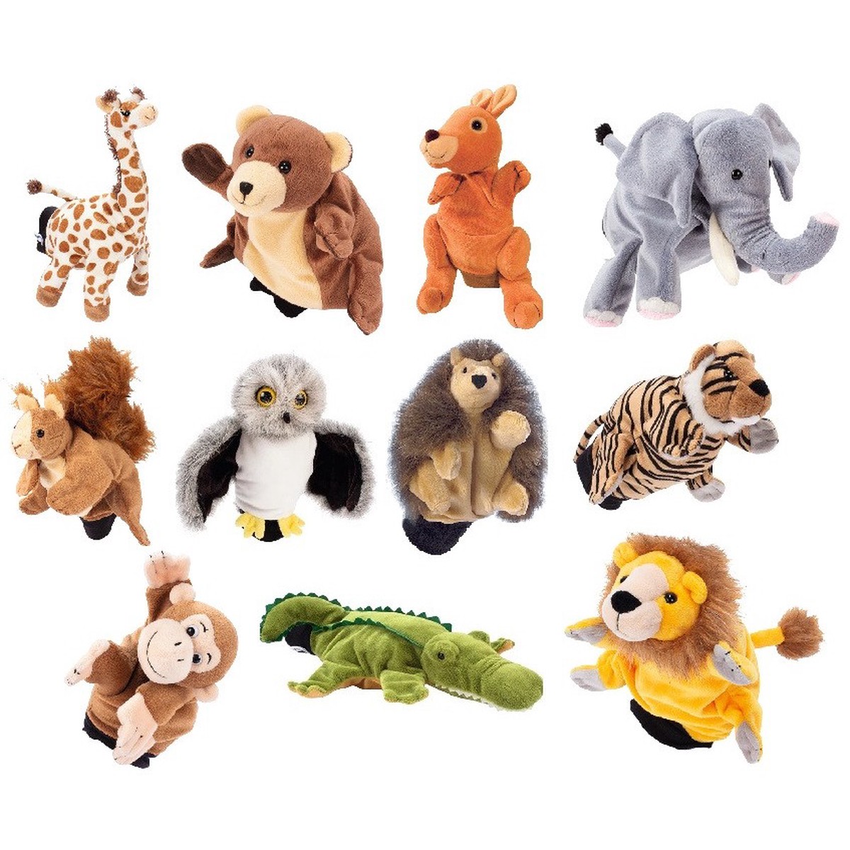 Beleduc Hand Puppets - Wild Animals & Forest Animals
