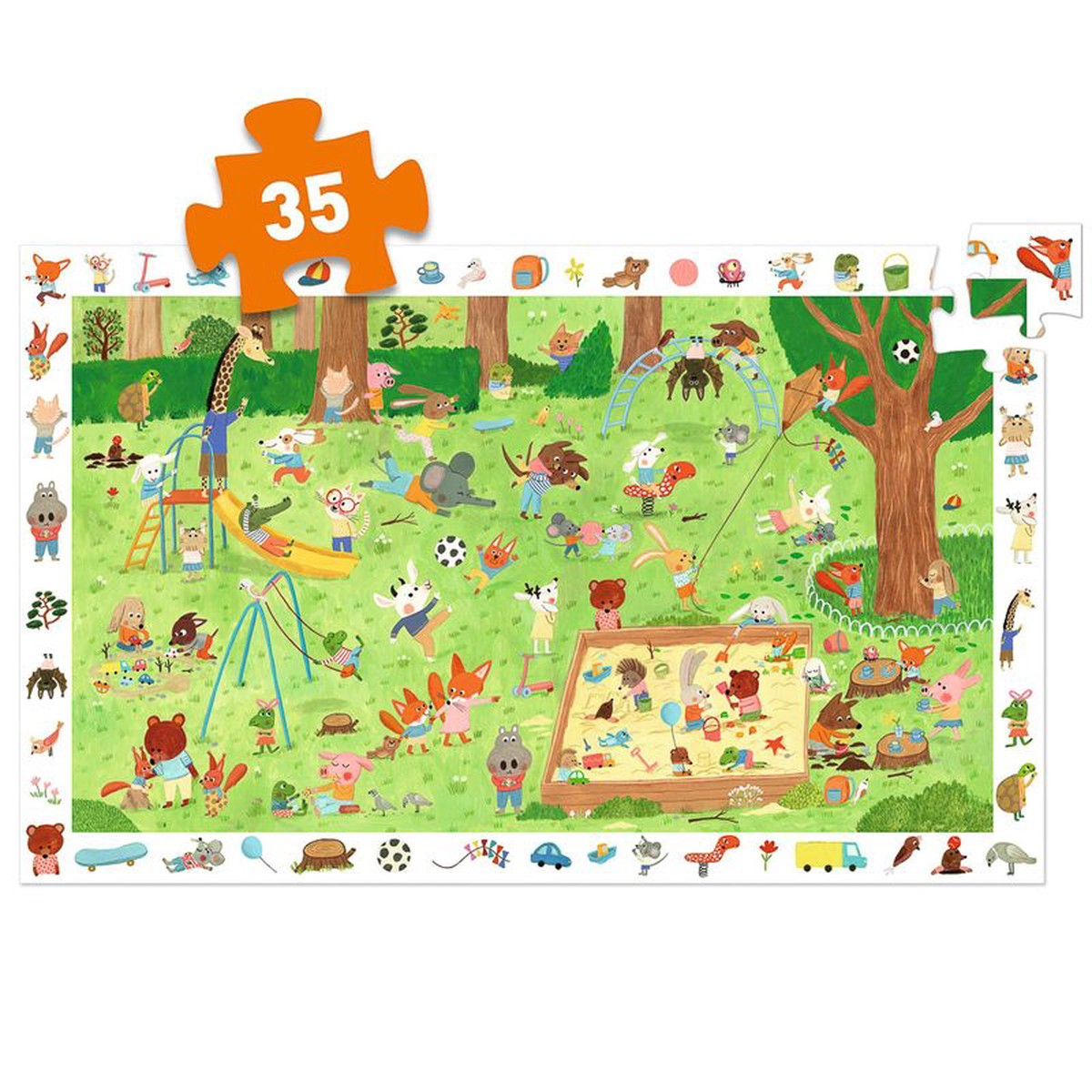Djeco Little Friends Garden 35pc Observation Puzzle