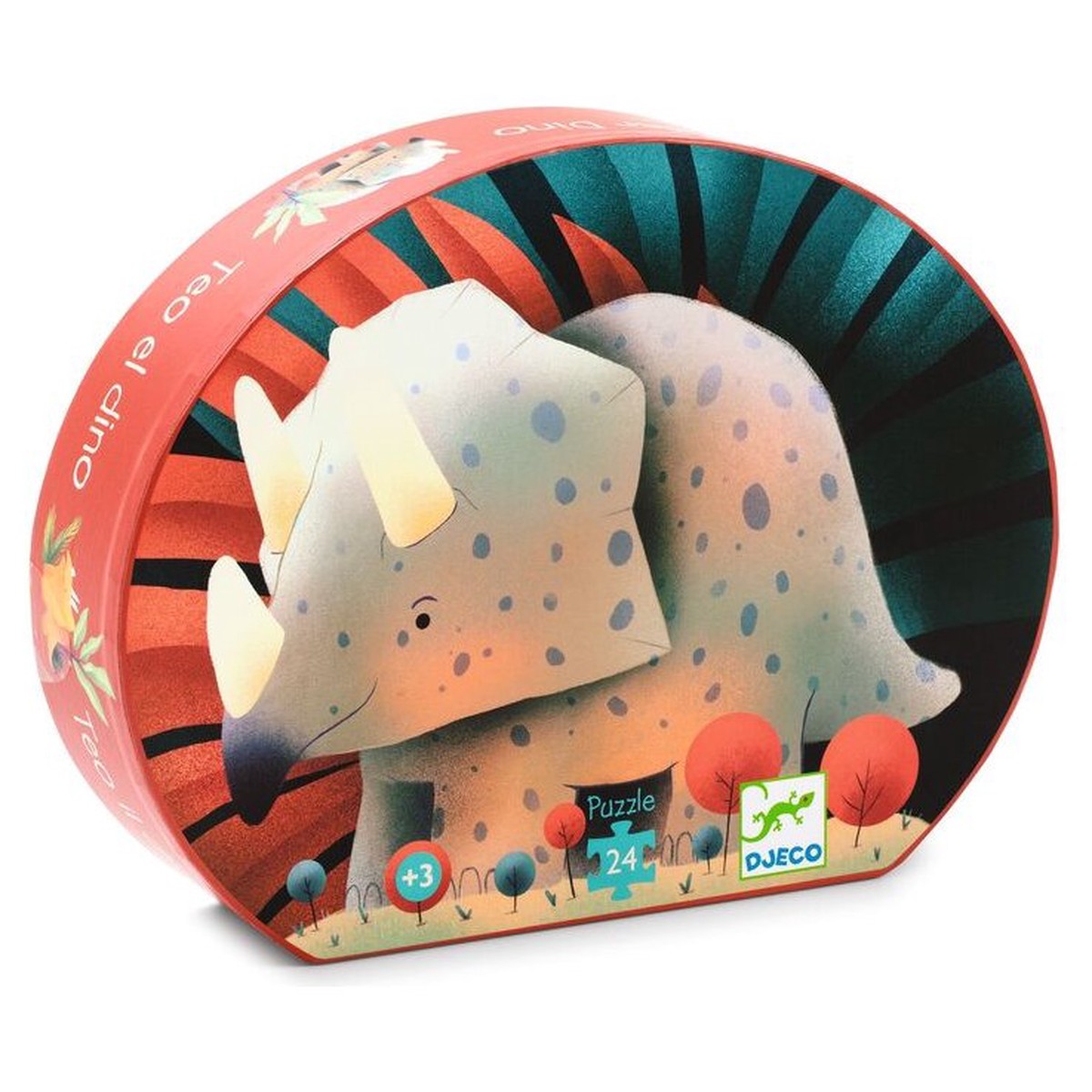 Djeco Teo the Dino 24pc Silhouette Puzzle
