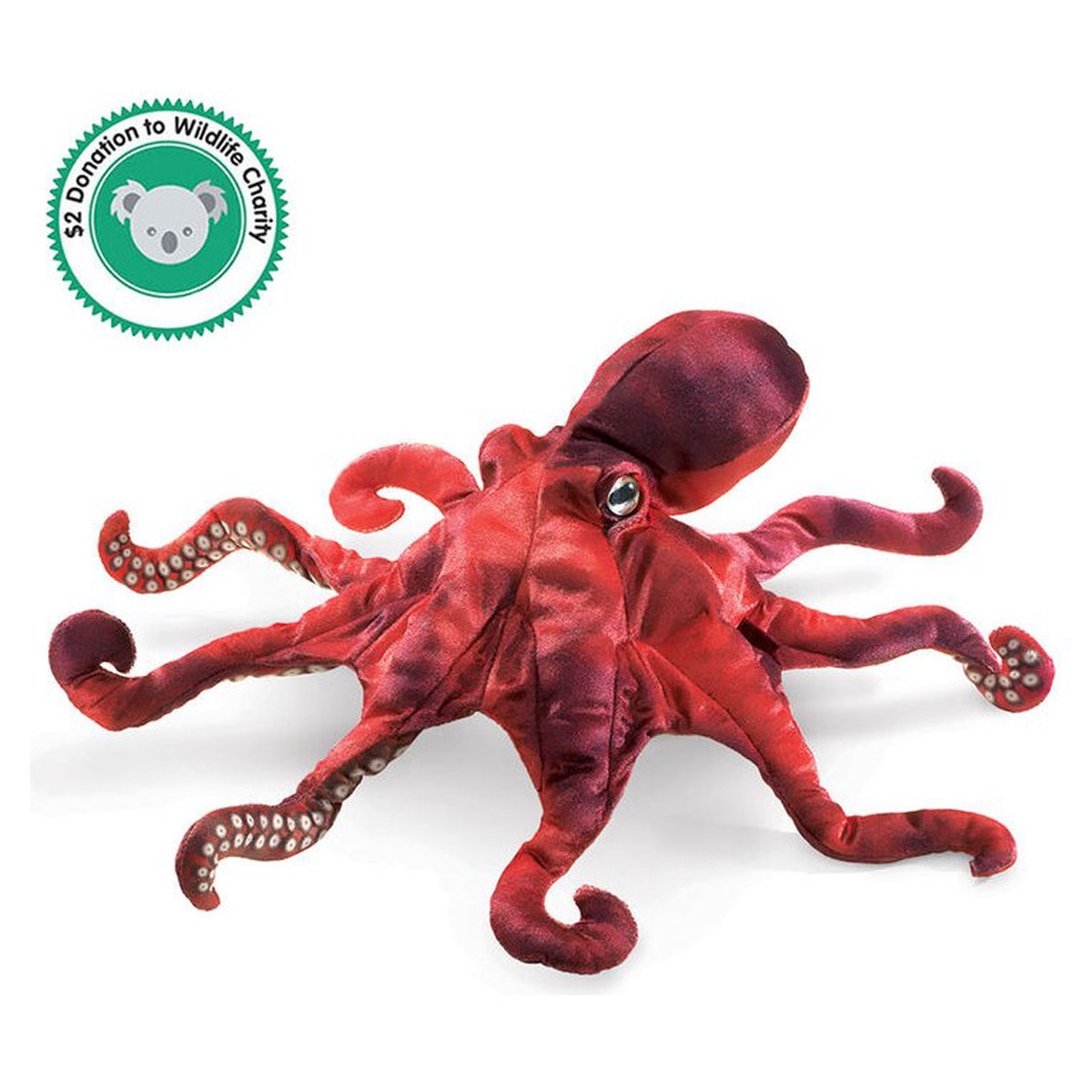 Folkmanis Red Octopus Puppet