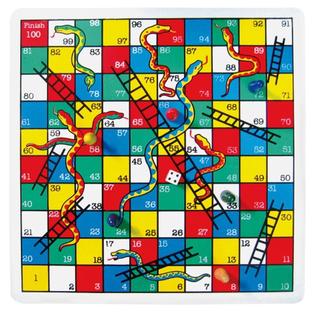 Fun Factory Wooden Snakes & Ladder