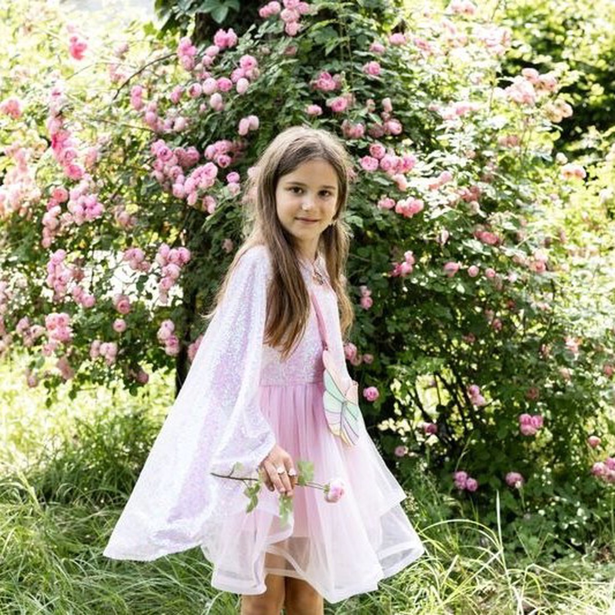 Great Pretenders Children’s Pink Sequins Twirl Cape Costume