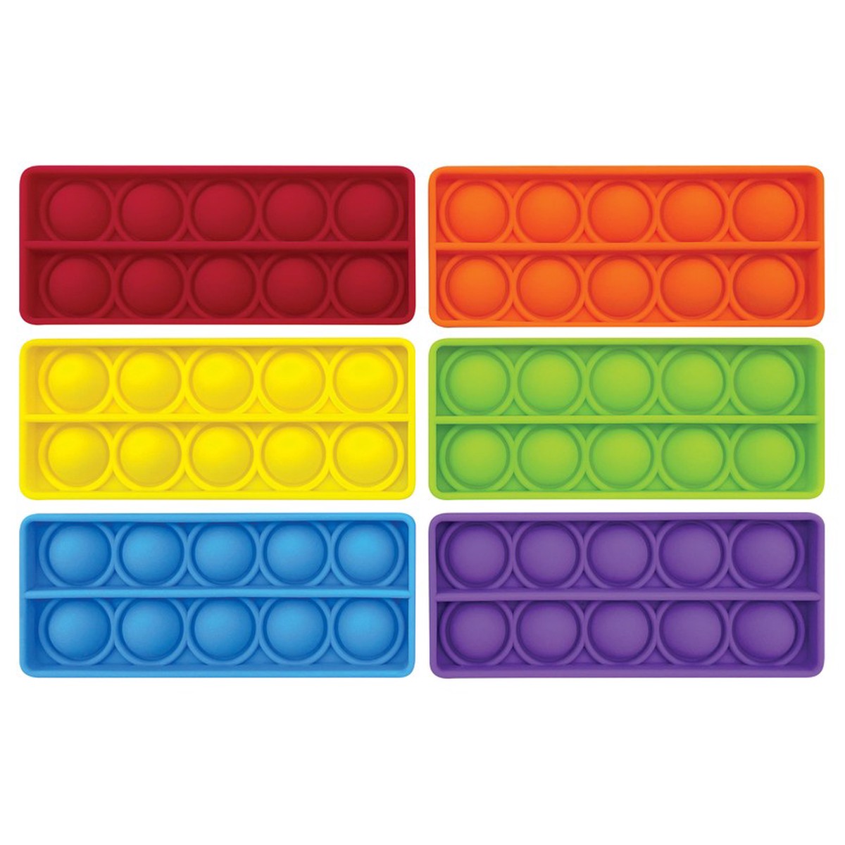 Push and Pop Bubble Ten Frames 6 Pack