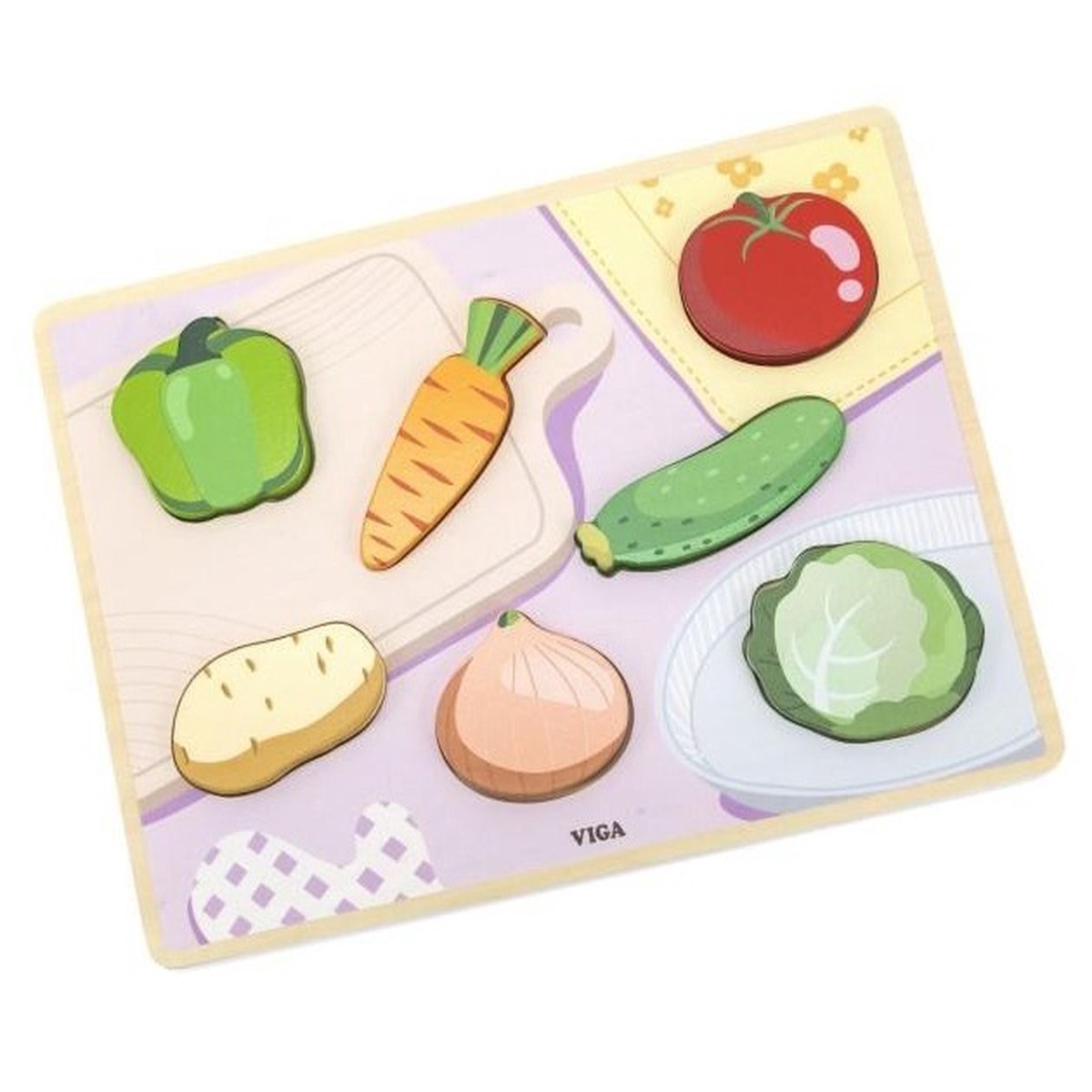 Viga Chunky Vegetables Puzzle