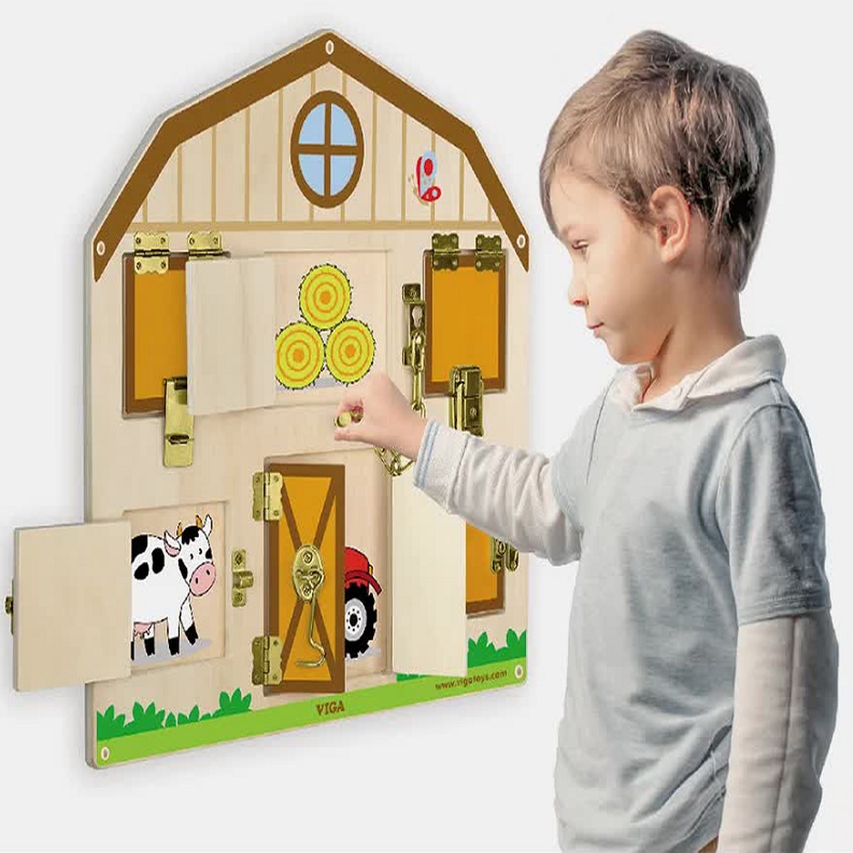 Viga Locks & Latches Wall Game