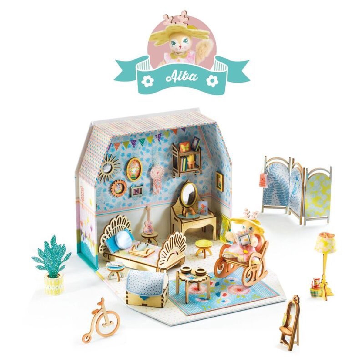 Djeco Alba Mi House Model-making Minature Home Kit
