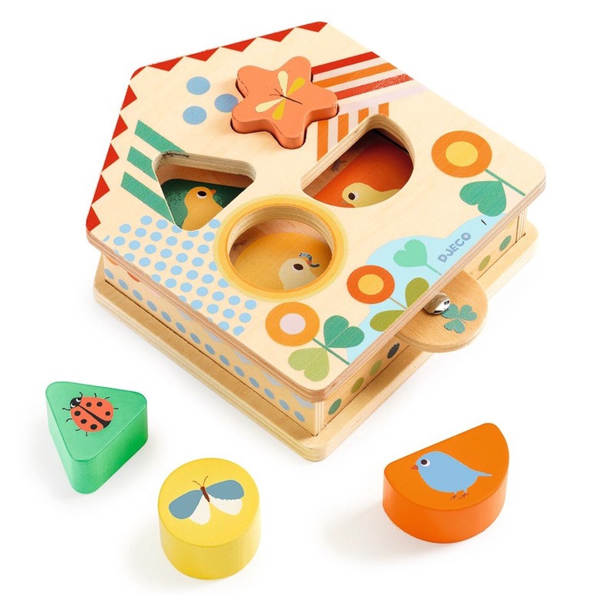Djeco Cacaboom Shape Sorter with Tab