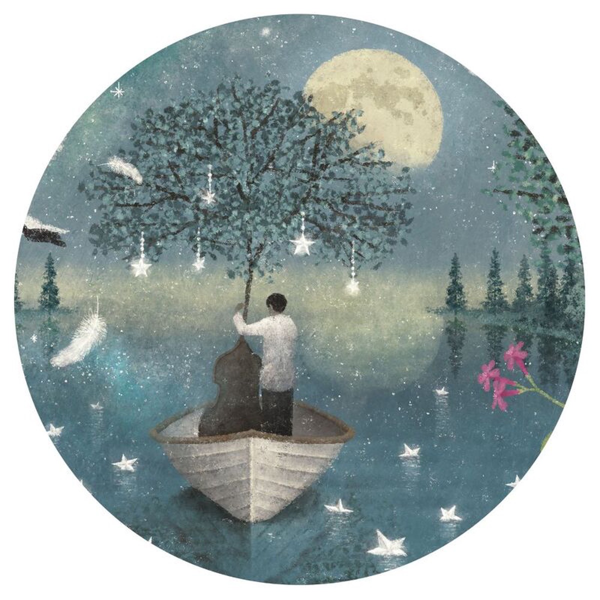 Djeco Hymn to the Moon 1000pc Gallery Puzzle with Poster