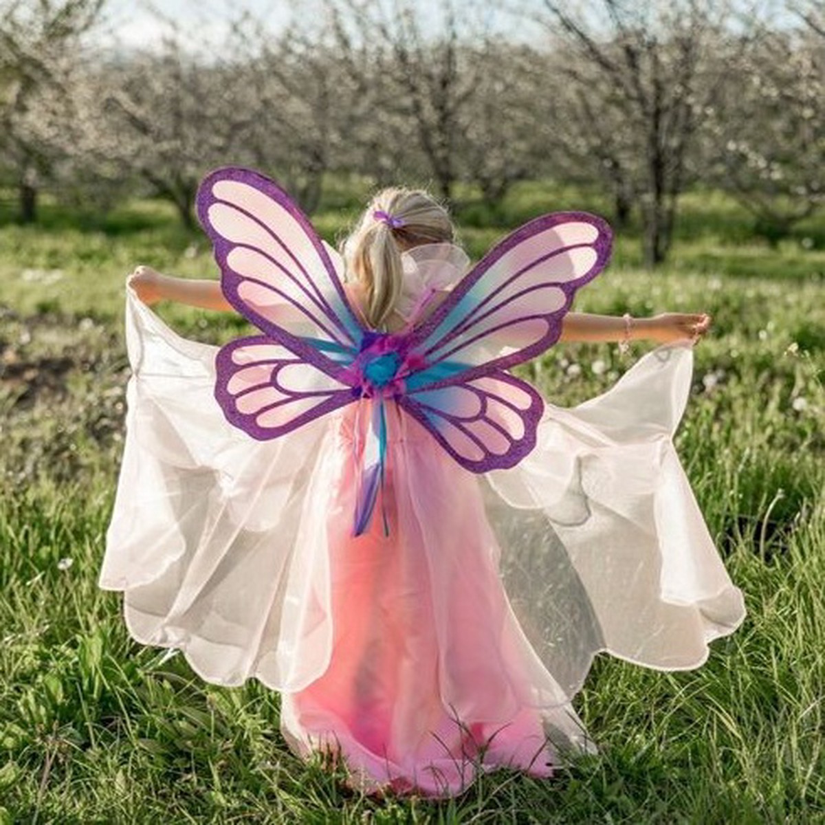 Great Pretenders Pink Butterfly Twirl Dress with Wings