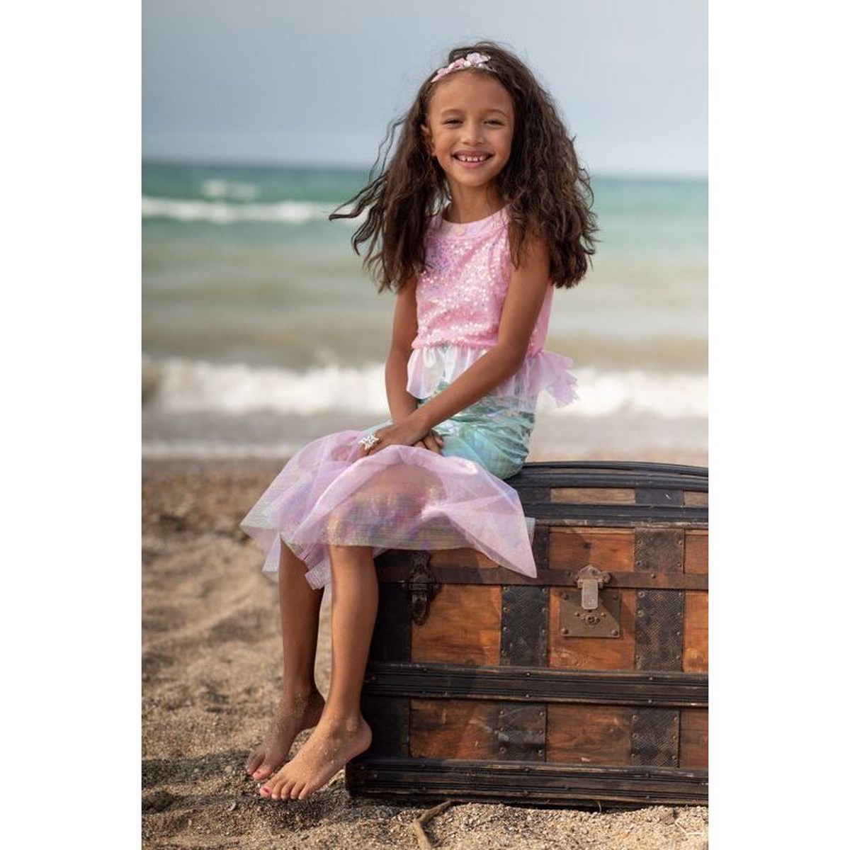 Great Pretenders Pink Misty Mermaid Dress Kids Costume
