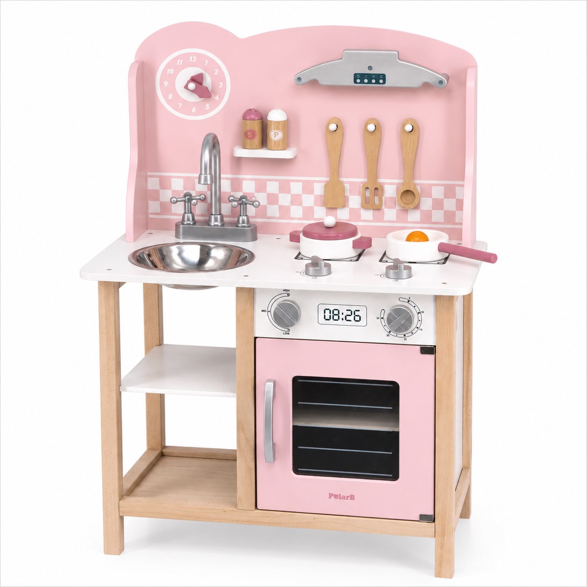 PolarB Pink Kitchen with Accessories