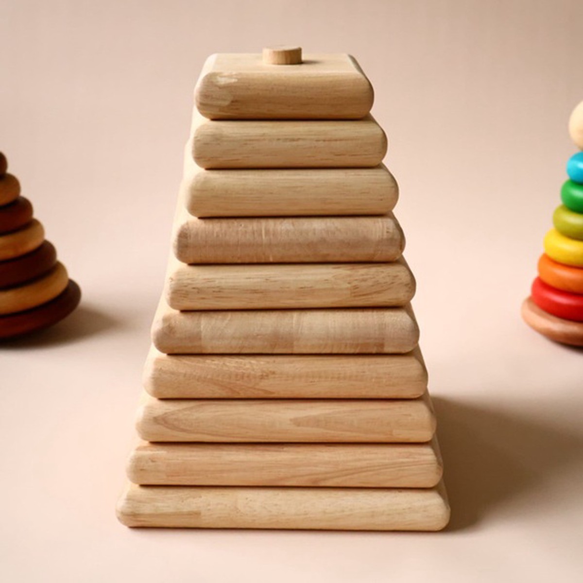 Qtoys Natural Square Stacker