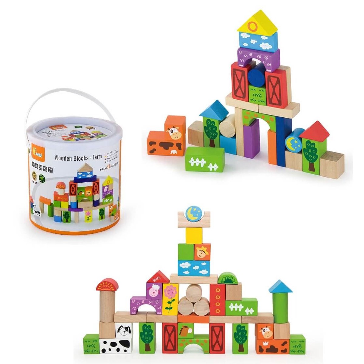 Viga Farm Blocks 50pcs