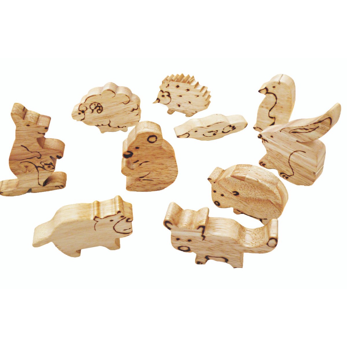 Wooden Australian Animals Set Of 10