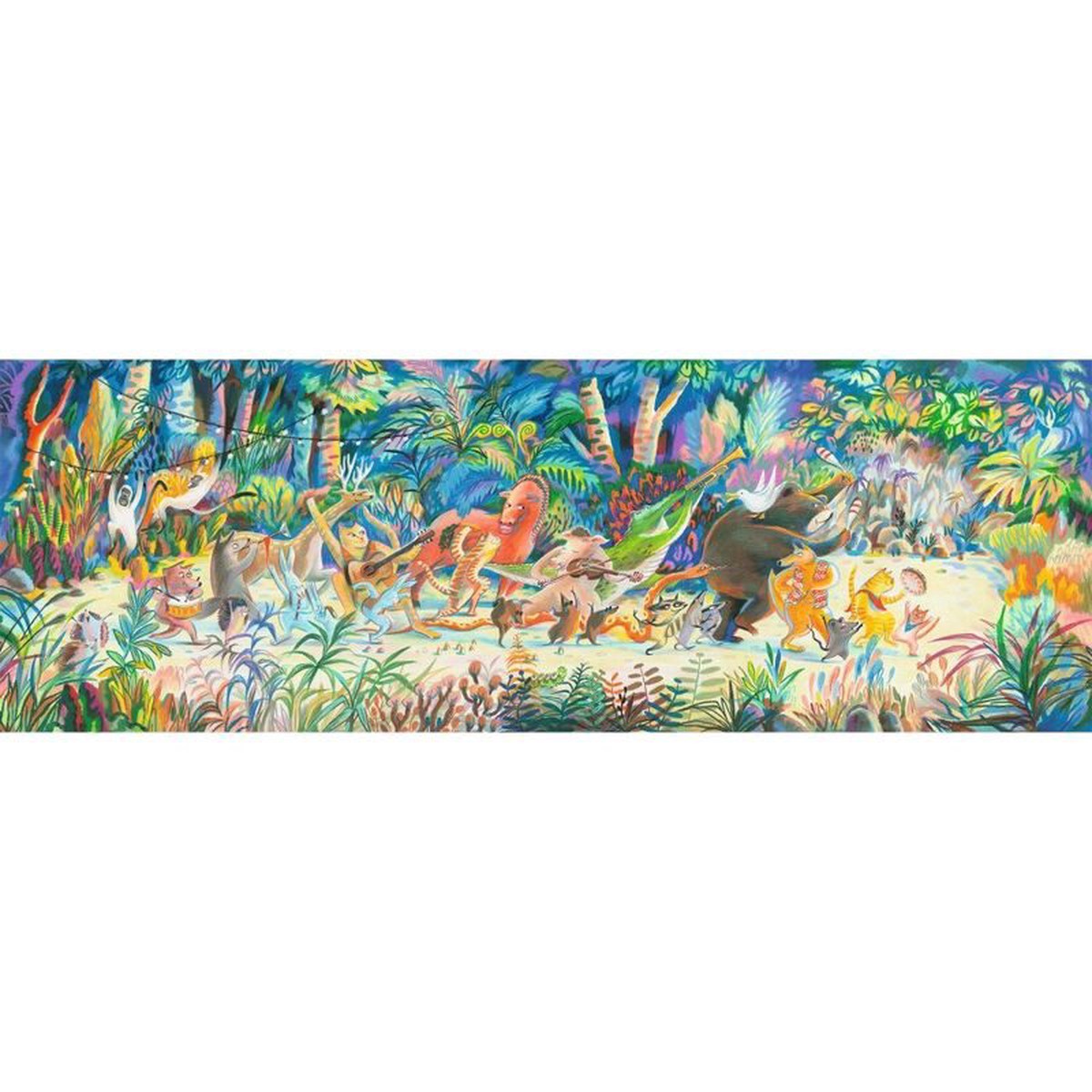 Djeco Woods Music Band 200pc Gallery Puzzle with Poster