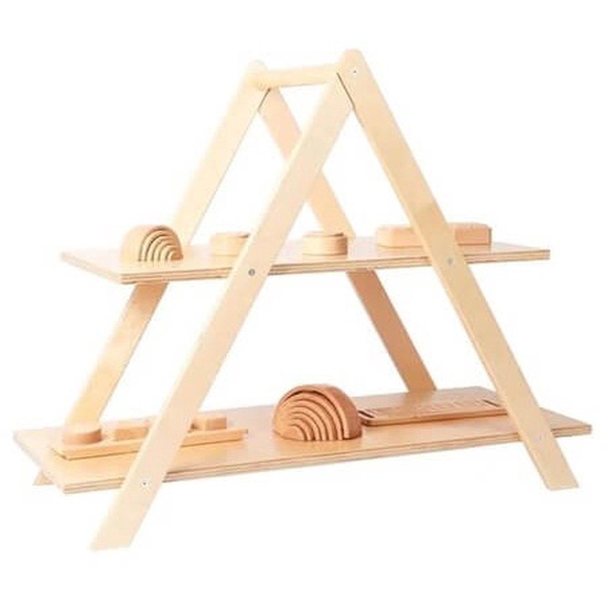 Pyramid Display Shelf – 2 Tier